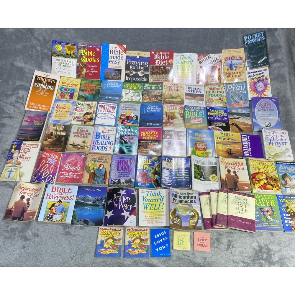 Vtg Christian Mini Book Booklet Lot Of 69 Inspirational Religious Healing Prayer